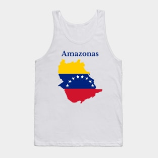 Amazonas State Map, Venezuela Tank Top